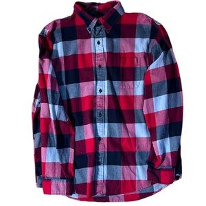 Lands End XL Plaid Flannel 100% Baumwolle